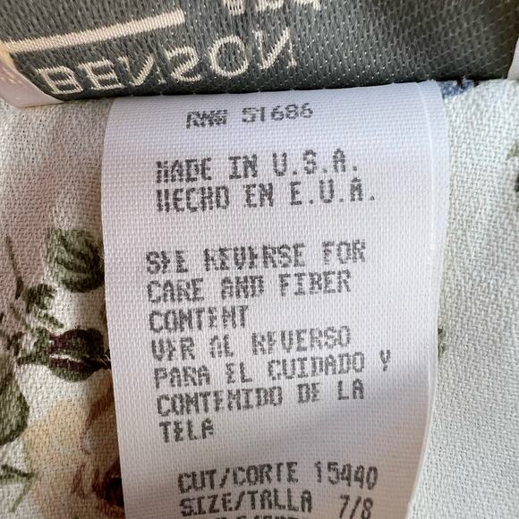 Vintage Benson and Smith Women's Dress Size 7/8 Cottagecore Floral Vintage Femme - Picture 8 of 14